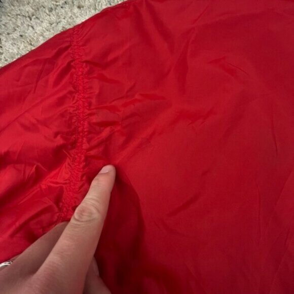 Patagonia Men's Full Zip Windbreaker Rain Jacket Red Medium Pockets w Logo Adult - Picture 13 of 16